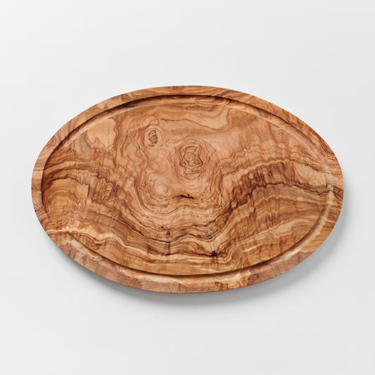 Oval Cutting Board with Groove